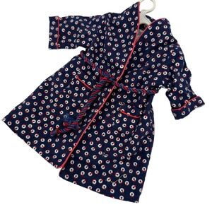 American Girl Retired Molly Bathrobe Navy Plesant Company 18" doll